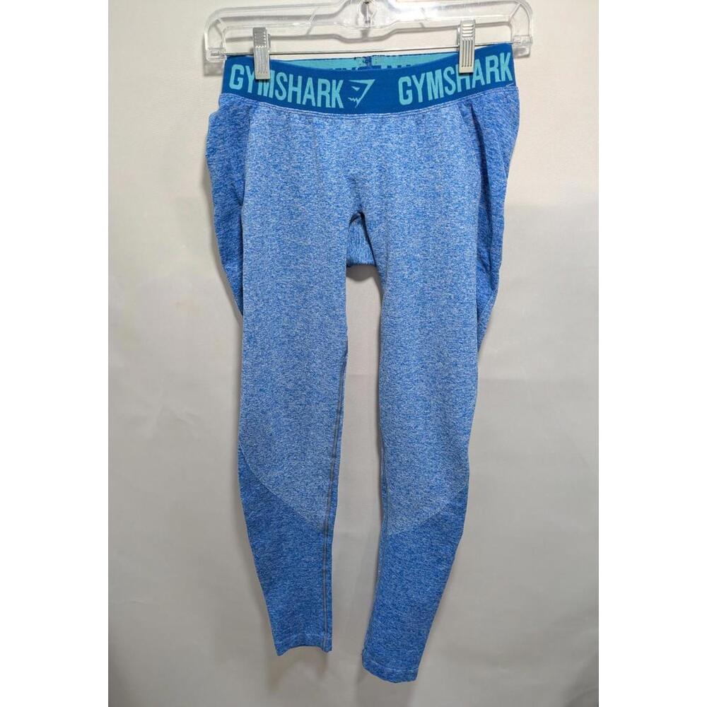 Womens Gym Shark Dry Blue Pull On Workout Gym Pants Leggings Size Medium‎ M